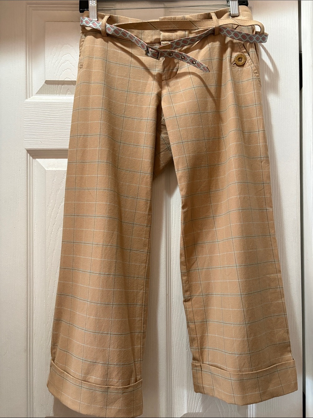 Women’s Abercrombie &Fitch crop plaid pants size S